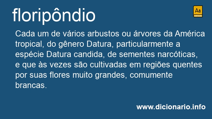 Significado de floripndio