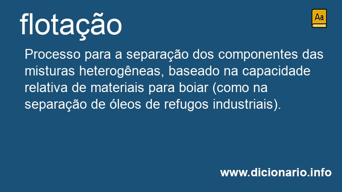 Significado de flotao