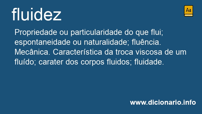 Significado de fluidez