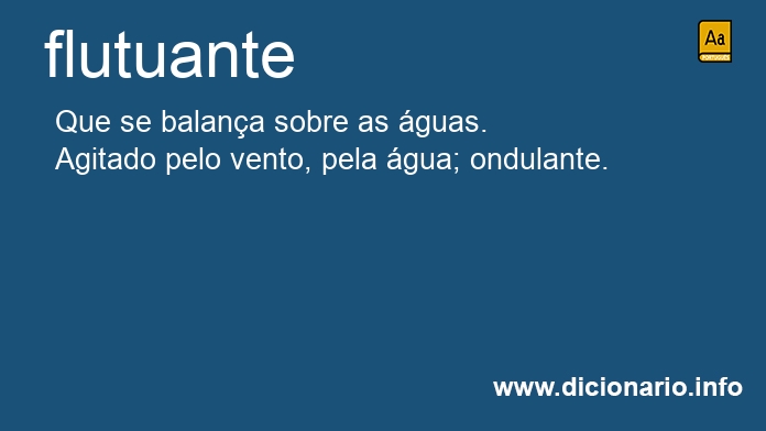 Significado de flutuante