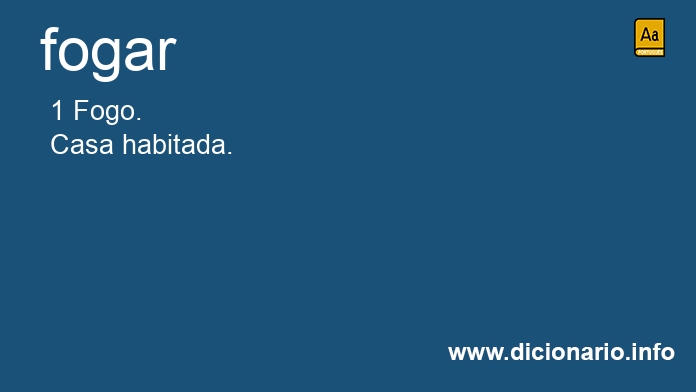 Significado de fogar