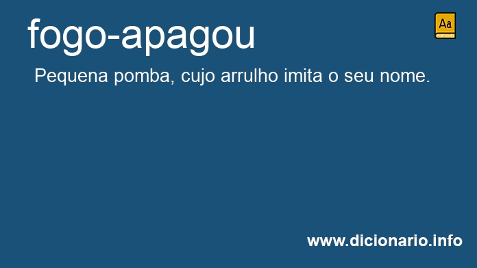 Significado de fogo-apagou