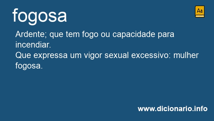 Significado de fogosa