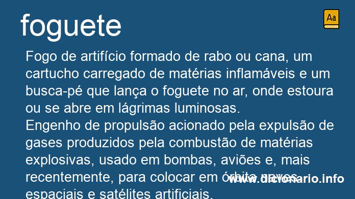 Significado de foguetes