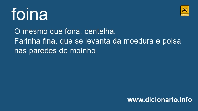 Significado de foina