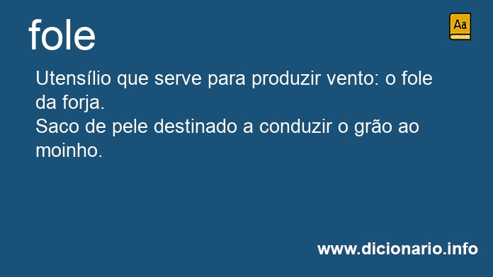 Significado de foles