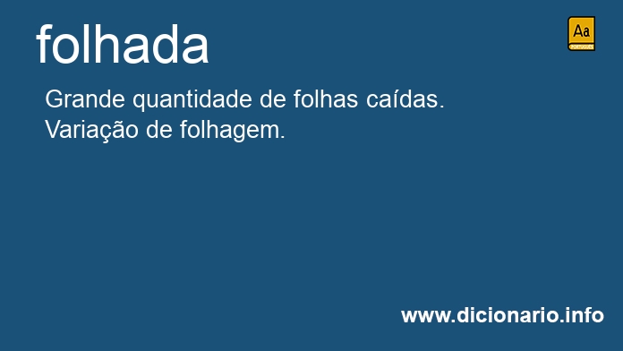 Significado de folhada