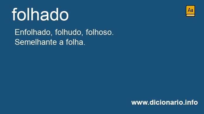 Significado de folhado