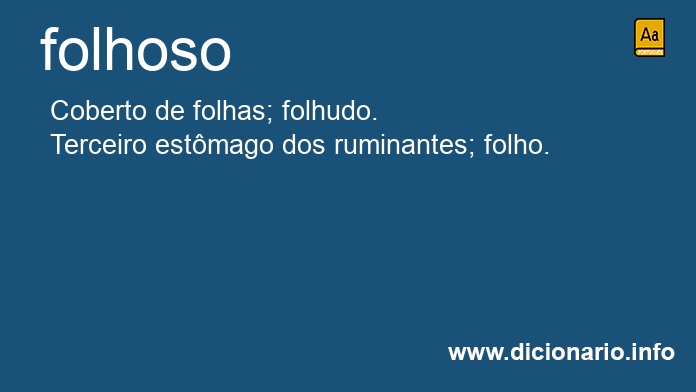 Significado de folhoso