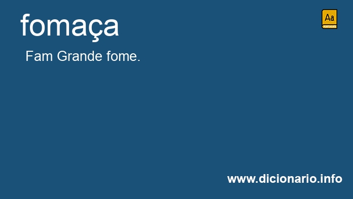 Significado de fomaa