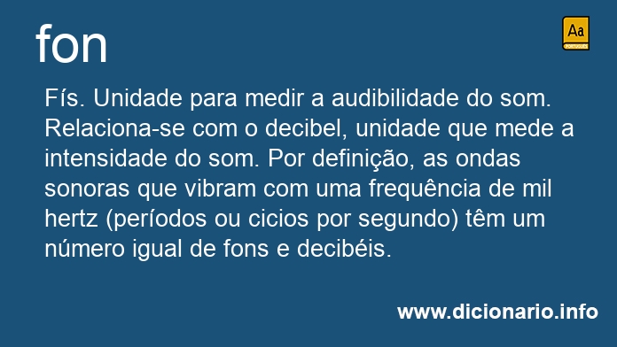 Significado de fon