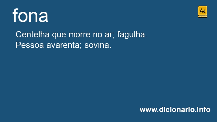 Significado de fonas