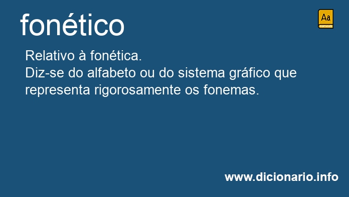 Significado de fontico