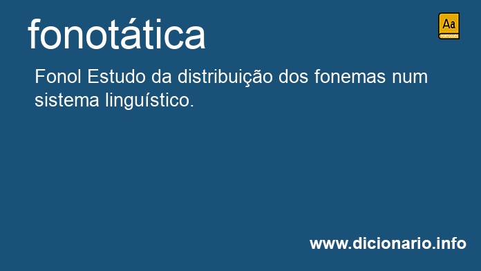 Significado de fonottica