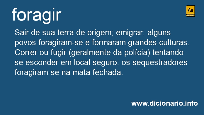 Significado de foragi