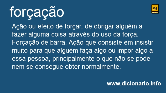Significado de forao