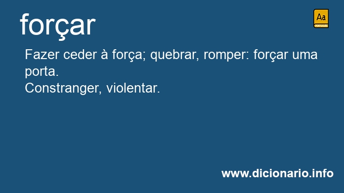 Significado de forar