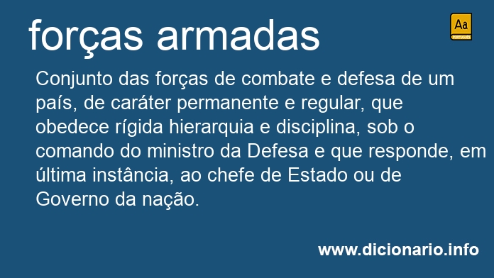 Significado de foras armadas