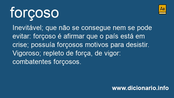 Significado de foroso