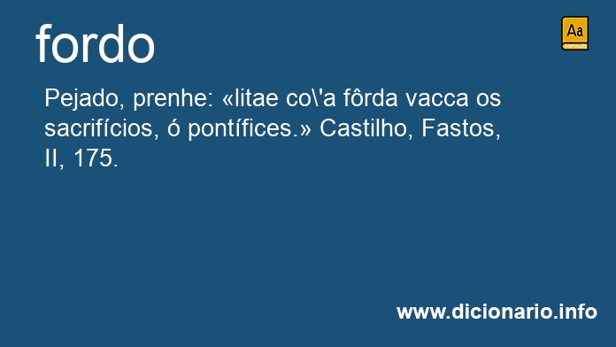 Significado de fordos