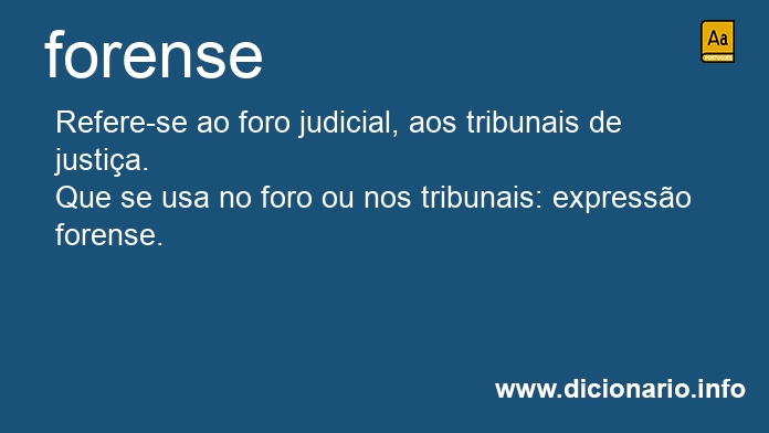 Significado de forenses