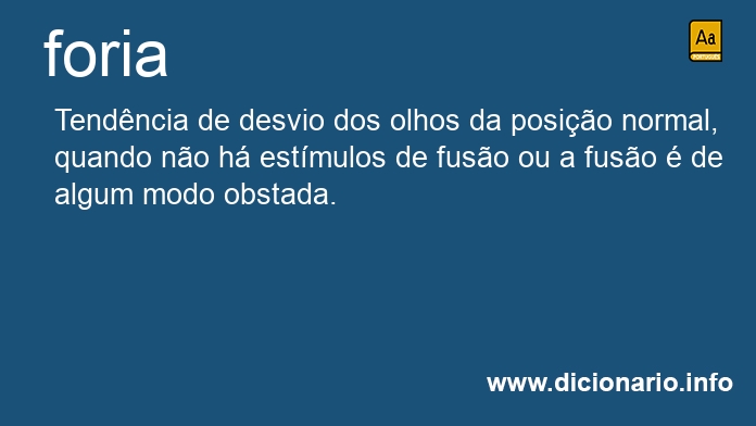 Significado de forias