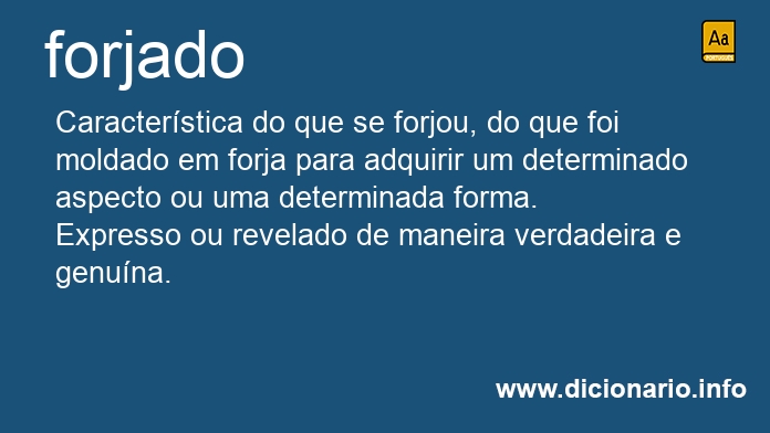 Significado de forjada