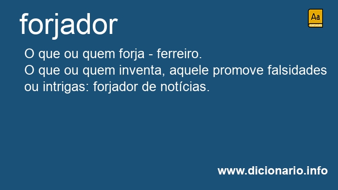 Significado de forjador