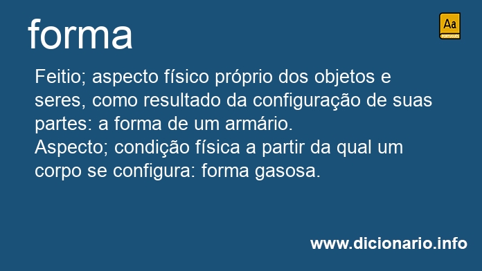 Significado de forma