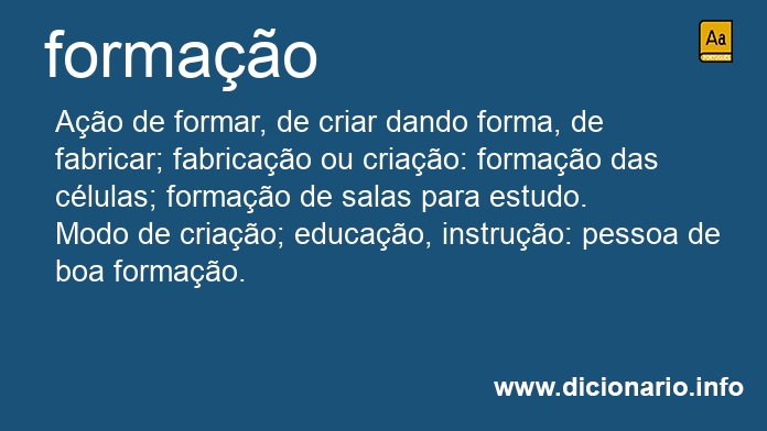 Significado de formaes