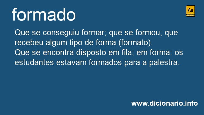 Significado de formado