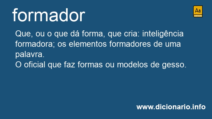 Significado de formador