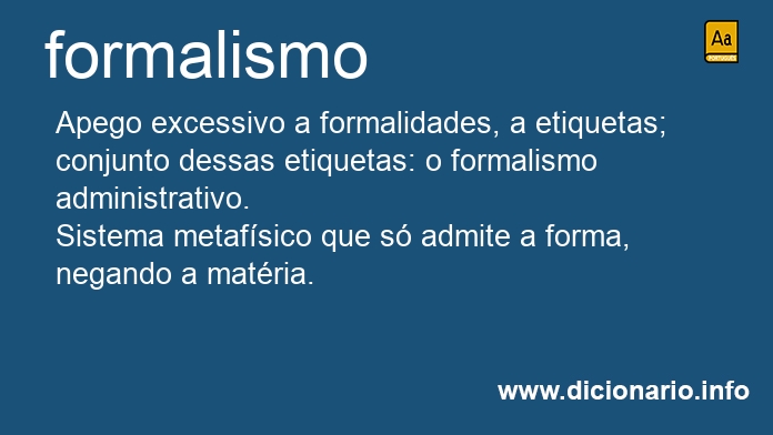 Significado de formalismos