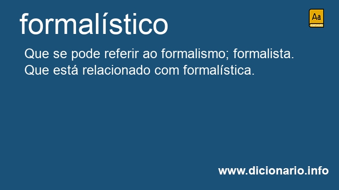 Significado de formalstico