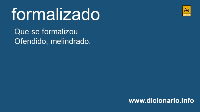 Significado de formalizados