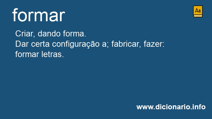 Significado de formaram