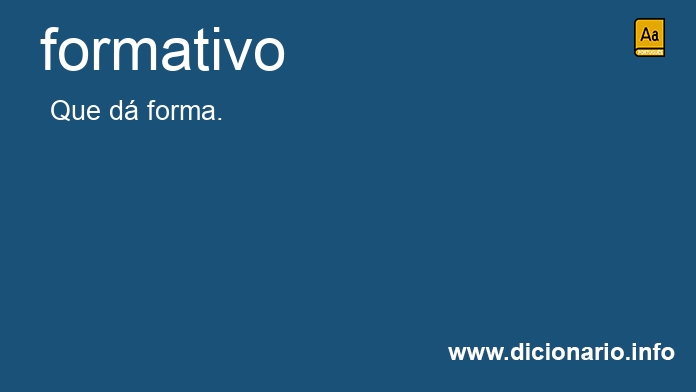 Significado de formativa