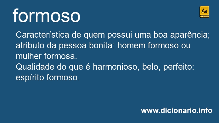 Significado de formosssimo