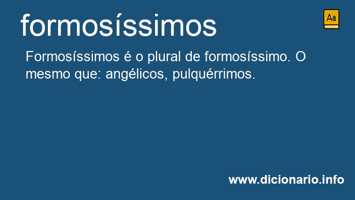 Significado de formosssimos
