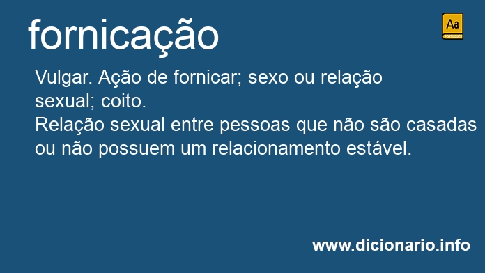 Significado de fornicaes