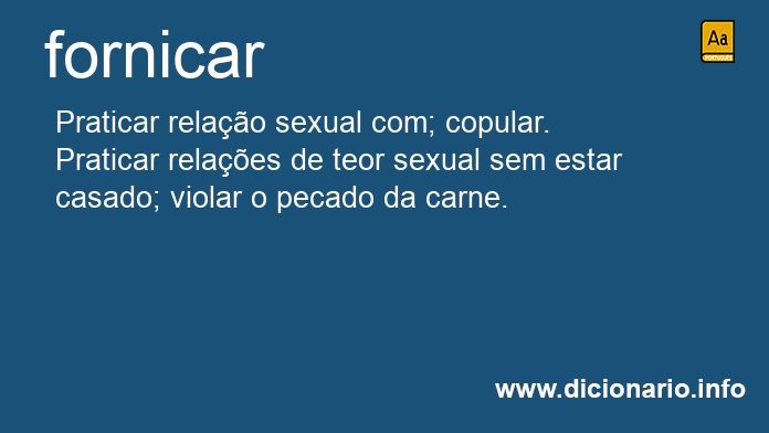 Significado de fornicarei