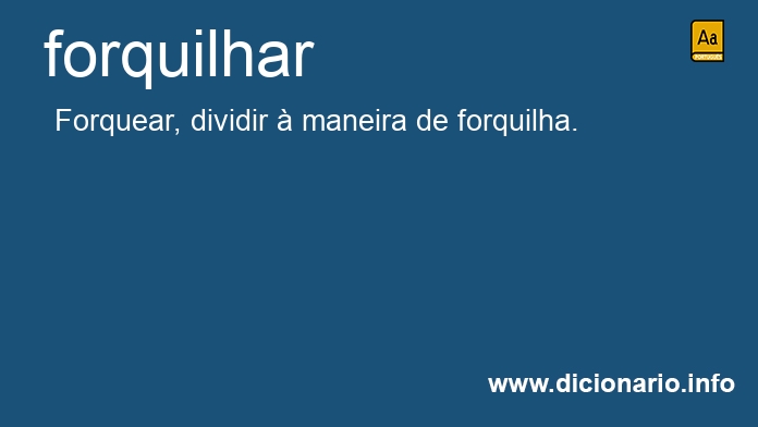 Significado de forquilhar