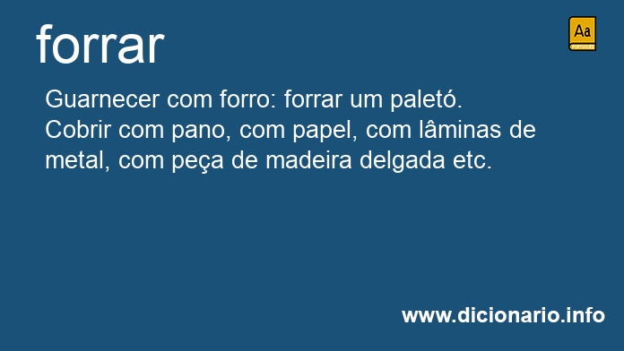 Significado de forravam
