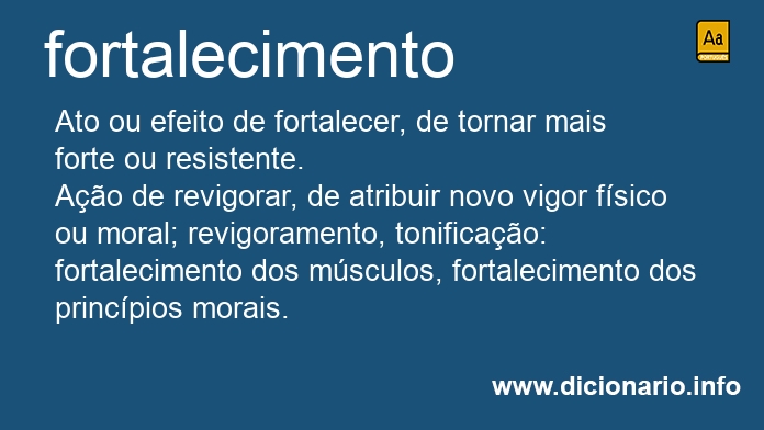 Significado de fortalecimento