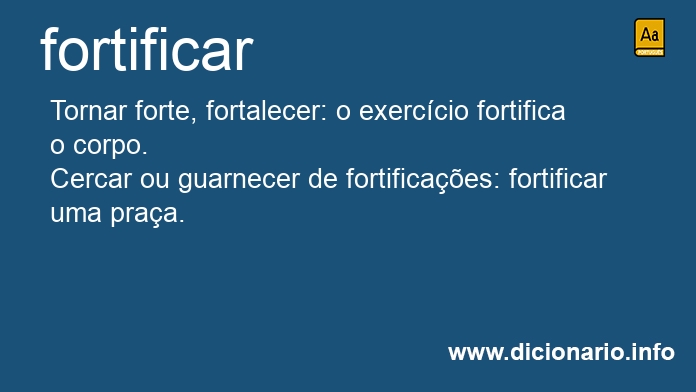 Significado de fortificara