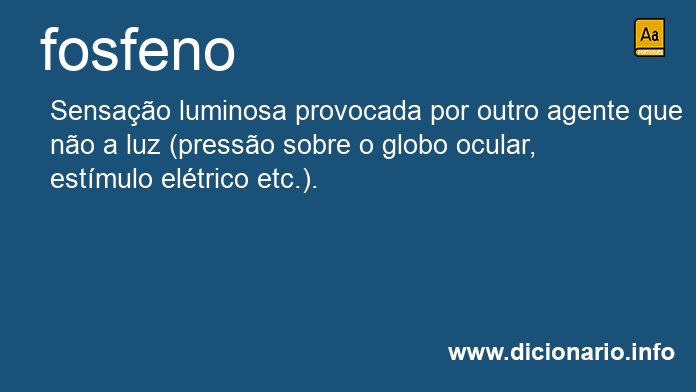Significado de fosfenos