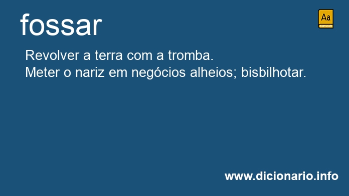 Significado de fossarias