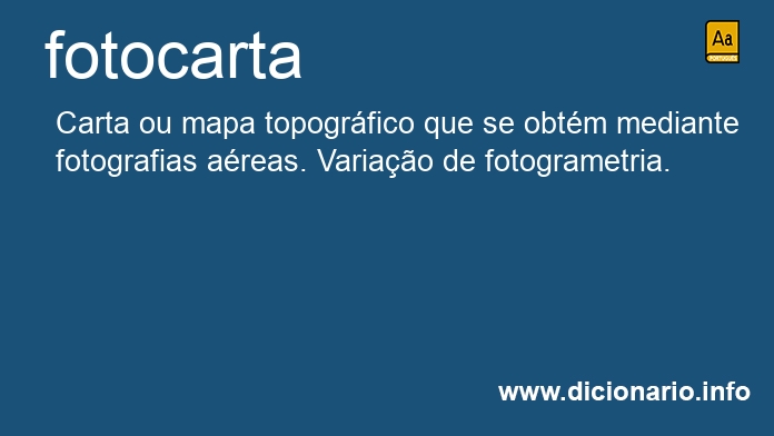 Significado de fotocarta