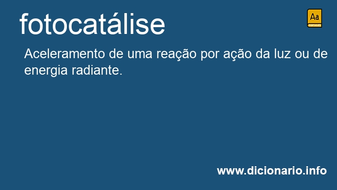 Significado de fotocatlise