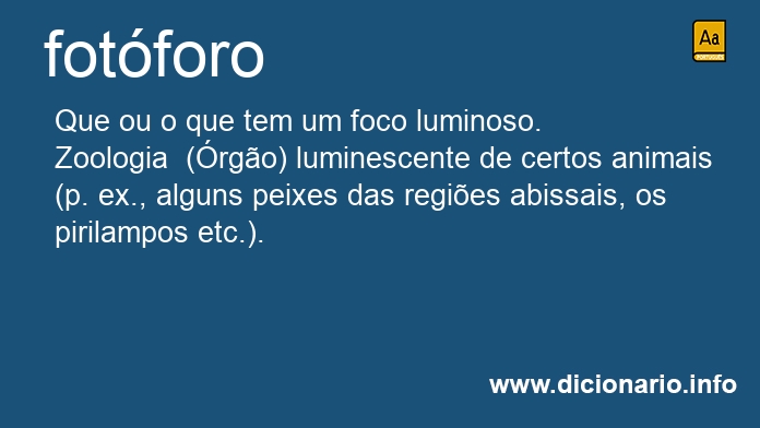 Significado de fotforo